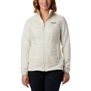 Dámské Bundy Columbia Basin Butte Fleece Full Zip Krém PFJRKV149